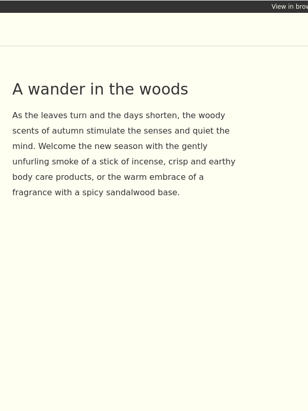 Aesop - Autumnal aromas