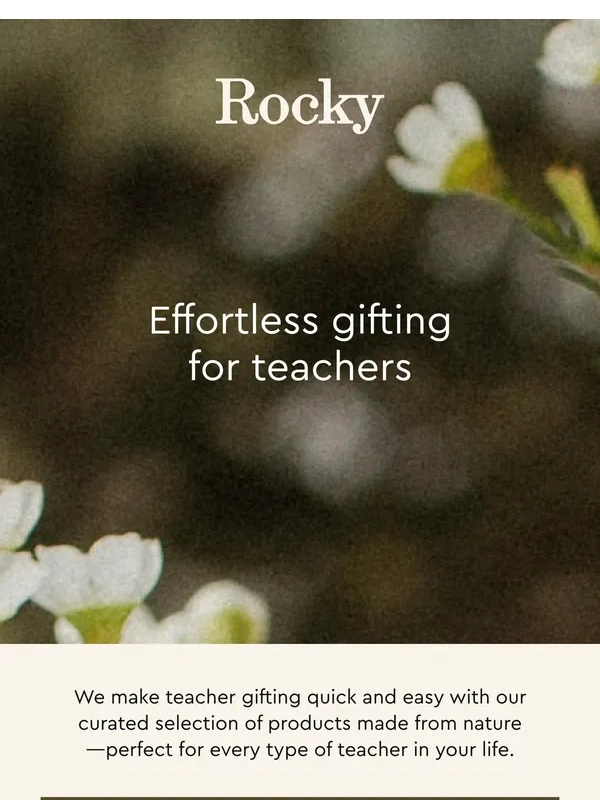 Rocky Mountain Soap - Our effortless teacher gifting guide