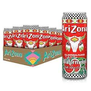 AriZona Watermelon, Fruit Juice Cocktail - Big Can, 22 Fl Oz (Pack of 12)-$11.99-Amazon