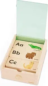 Battat One-Match Alphabet Wooden Puzzle w/ Storage Box $8.09 + Free Shipping w/ Prime or on $35+