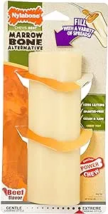 Nylabone Marrow Bone Alternative Power Chew Toy for Large Dogs (Beef Flavor) $4.96 w/ S&S + Free Shipping w/ Prime or on $35+