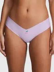 PINK Women's No-Show High-Leg Thong Panty