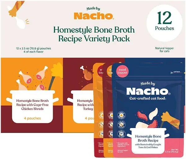 Made By Nacho Homestyle Bone Broth Topper Variety Pack
