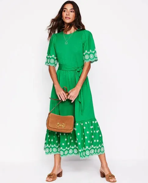 Boden Women's Isabel Broderie Mix maxi Dress