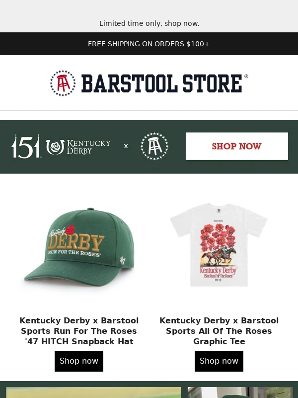 BARSTOOL STORE - Introducing the Barstool Sports x Kentucky Derby® Collection