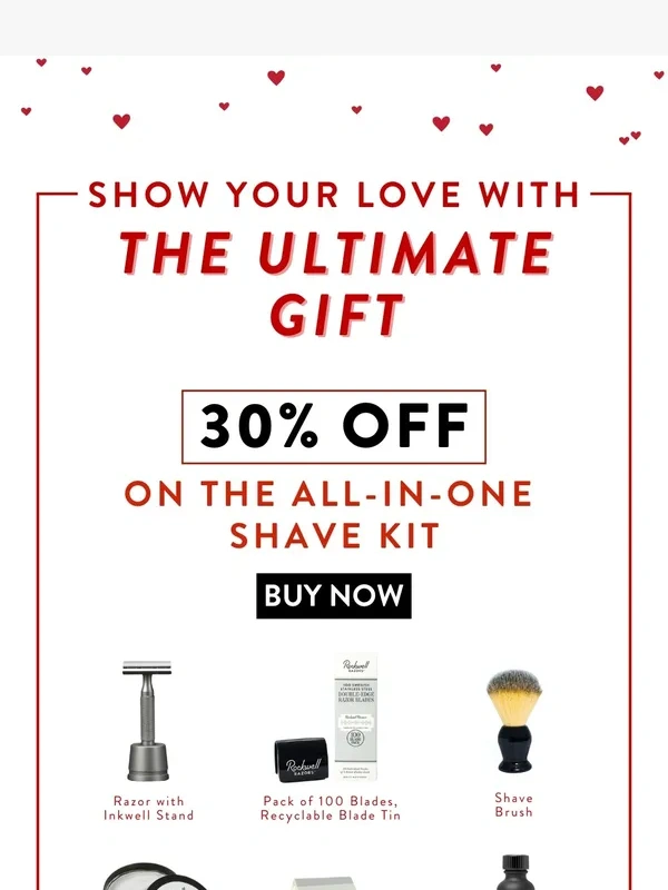 Rockwell Razors - ? Valentine’s Special: 30% Off Shaving Kits