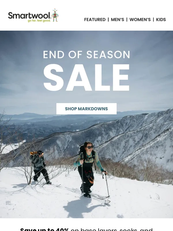 SmartWool - Happening Now: Up to 40% off Winter Markdowns