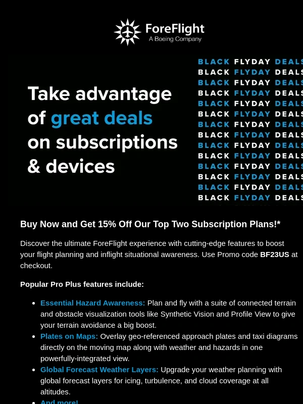 ForeFlight - ✈️ Black Flyday Is Here: Soar Into Savings With 15% Off
