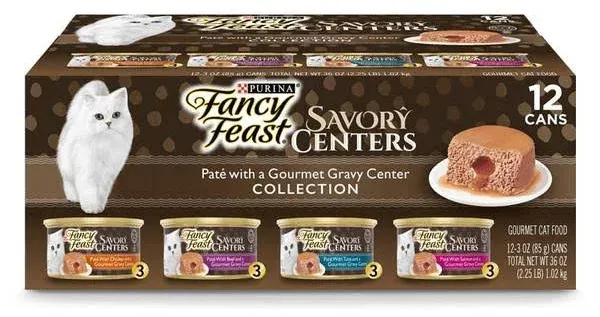 Fancy FEAST Savory Centers Variety Pack Canned Cat Food