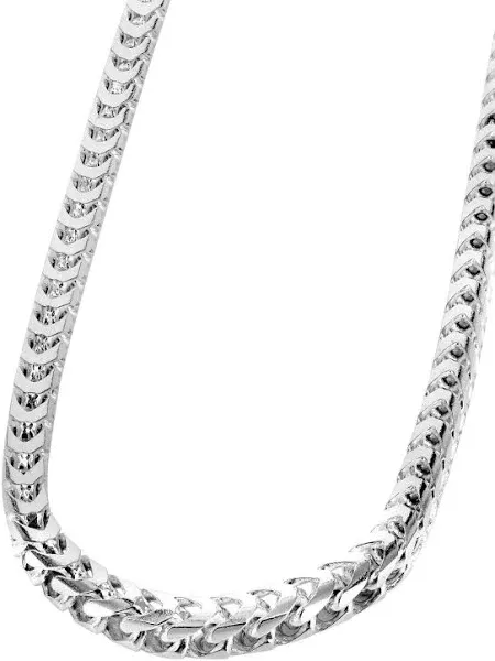 14K White Gold Franco Chain