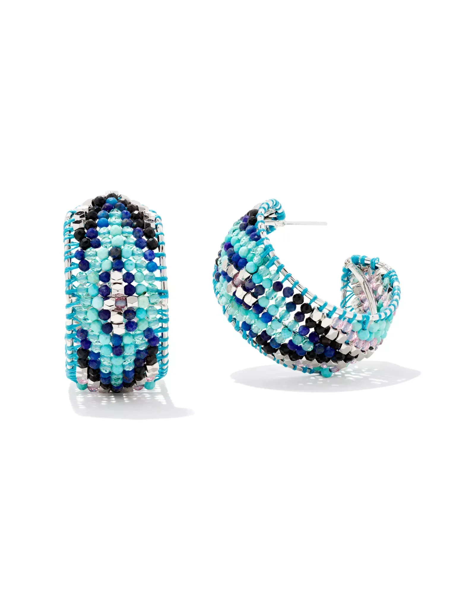 Kendra Scott Britt Silver Hoop Earrings