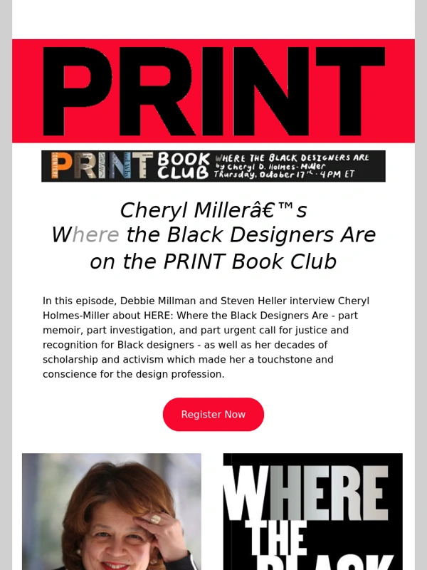 Zoom - Cheryl Miller’s Life of Advocacy at the Next PRINT Book Club!