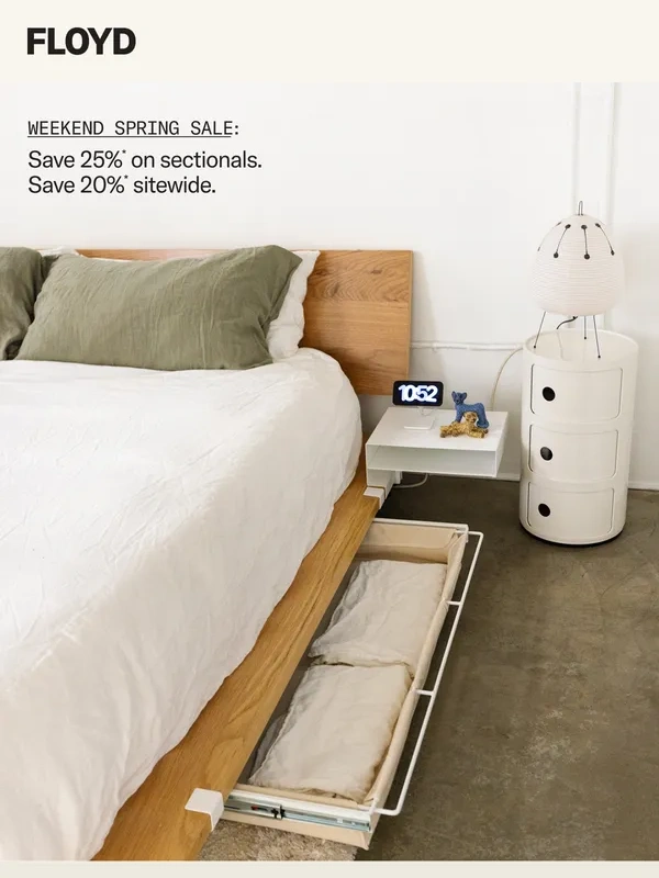 FLOYD - Reminder: Spring savings end tomorrow