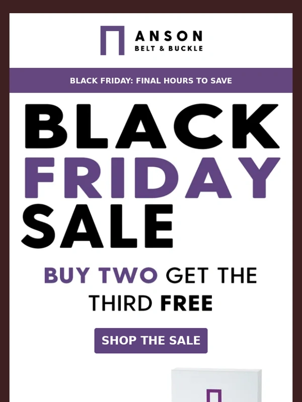 Anson Belt - Black Friday: final hours! ⏰