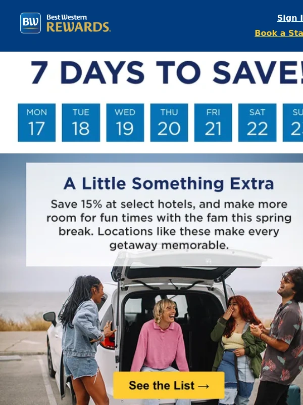 Best Western - A Little Something Extra