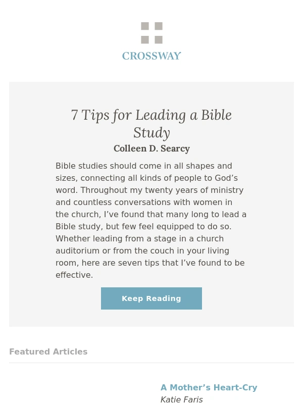 Crossway - 7 Tips for Leading a Bible Study
