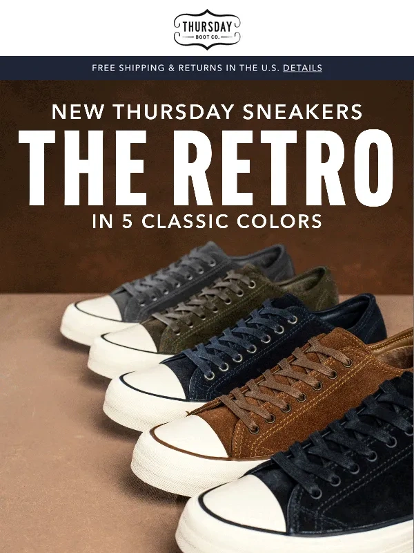Thursday Boot - New Thursday Sneakers: The Retro!
