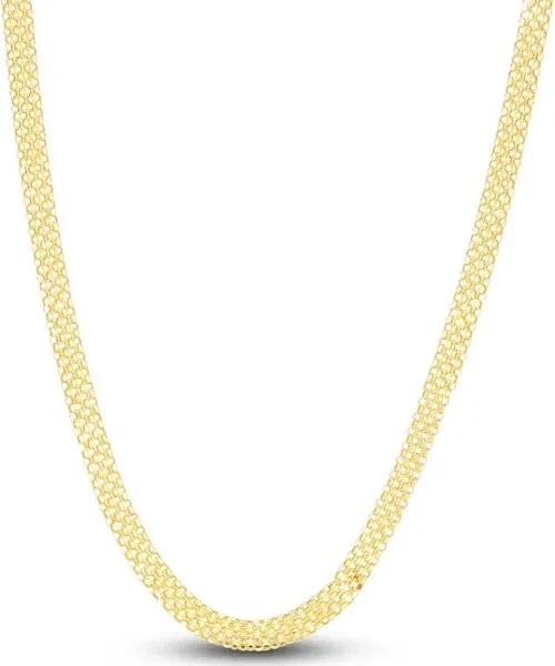 Jared 14K Yellow Gold Hollow Bismark Chain Necklace