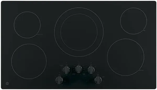 GE 36" Built-in Knob Control Electric Cooktop JP3036DLBB