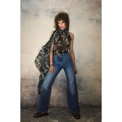 Zara SILK HALTER TOP KATE MOSS X ZARA