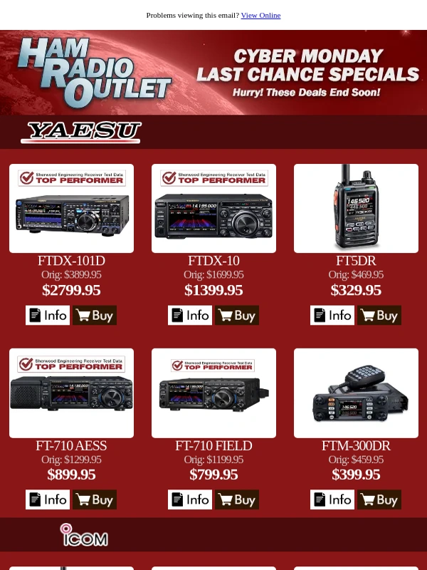 Ham Radio Outlet - Cyber Monday Deals Start Early at HRO