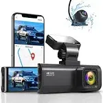 REDTIGER Dash Cam Front Rear, 4K/2.5K Full HD Dash Camera for Cars, Included 32GB Card, Built-in Wi-Fi GPS, 3.18 IPS Screen, Night Vision, 170°Wide Angle, WDR, 24H Parking Mode(F7NP)