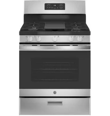 GE 30" Stainless Steel Freestanding Natural Gas Range