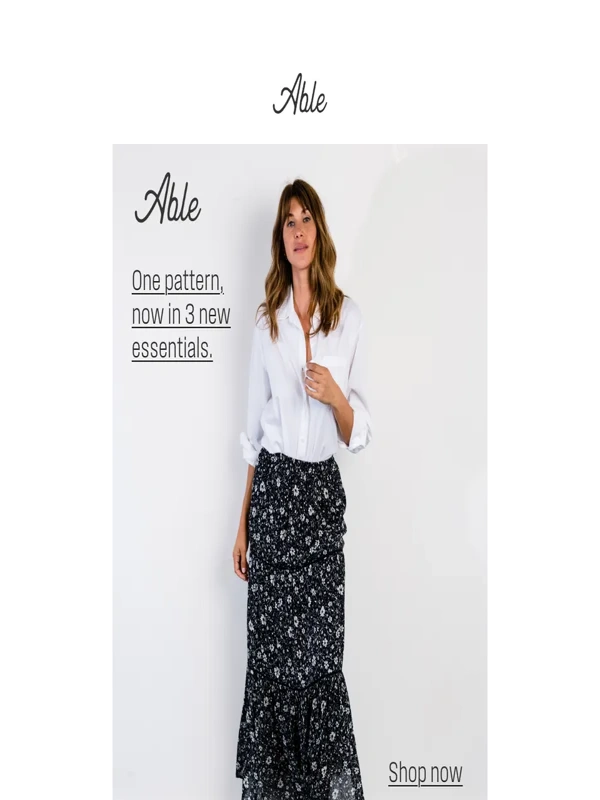 Able Fashionable - Introducing Your 3 New Essentials