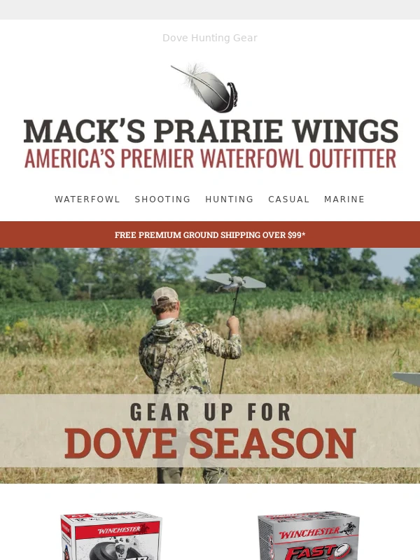 Macks Prairie Wings - Ready for Dove Season? Shop Now at Mack's!