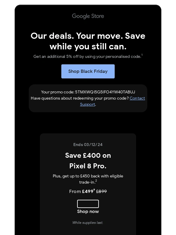 Google Store - These Black Friday savings are going fast