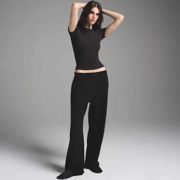Skims Women's Classic Straight Leg Cotton Fleece Pants