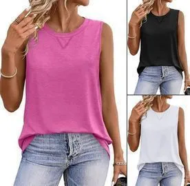 Wiholl Round Neck Tank Top (Various Colors)