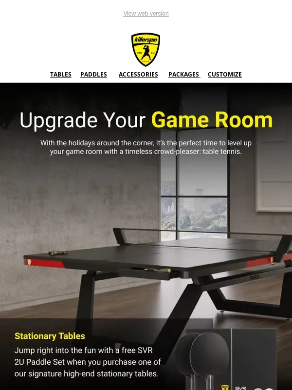 Killerspin - The Holidays Are Coming… Is Your Game Room Ready