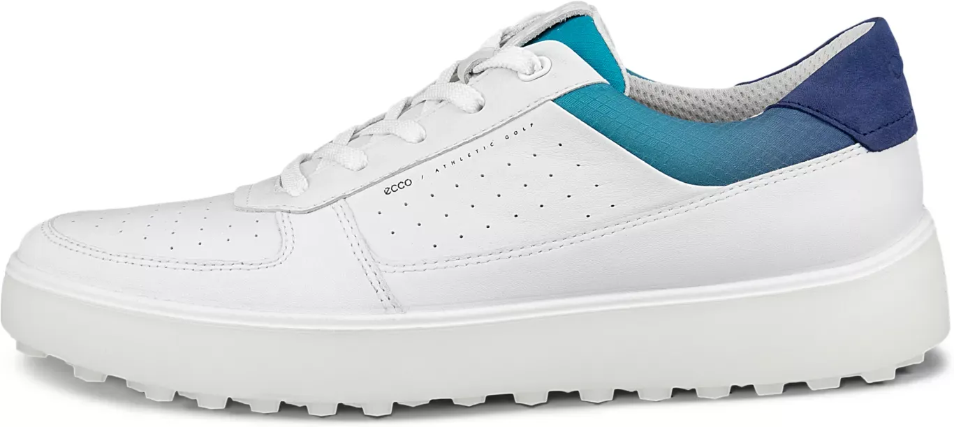 ECCO Golf Tray - Men's Leather Golf Shoe - White