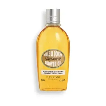 L'Occitane Cleansing & Softening Almond Shower Oil, Body Wash & Shaving Base Purifies & Smooths Without Drying Skin, Milky Lather, Nourishing Skincare