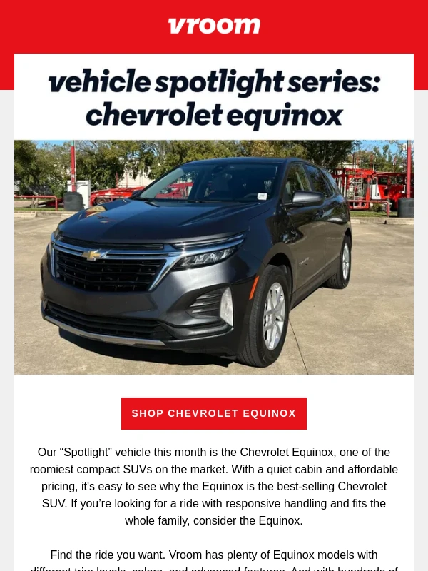 Vroom - Shop one our best sellers,the Chevrolet Equinox
