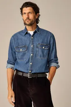 J.Crew Midweight Denim Workshirt