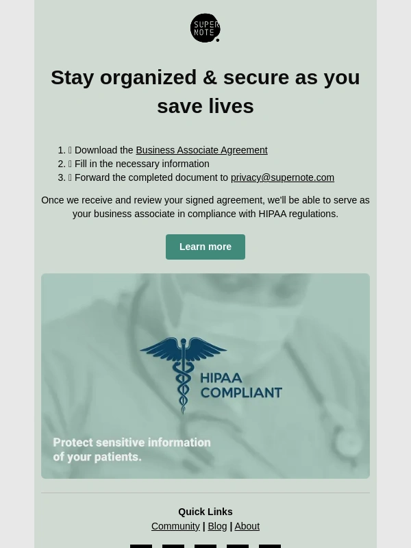 Supernote - For healthcare: Supernote now can be HIPAA-compliant