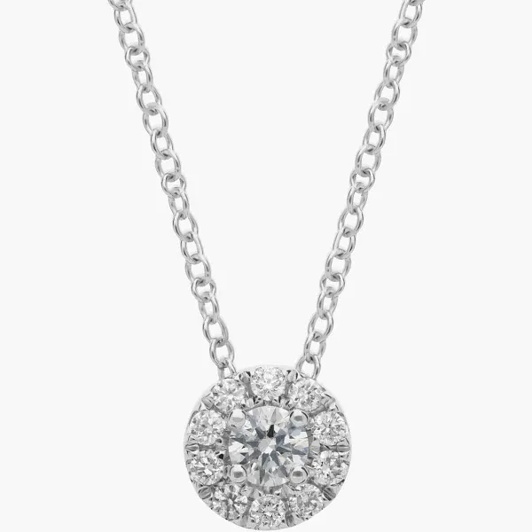 Blue Nile 1/4 ct. tw. Diamond Pendant Necklace in 14K White Gold