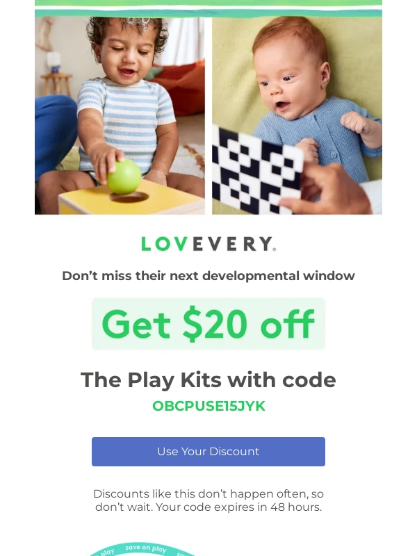 Lovevery - Your chance to save on The Play Kits