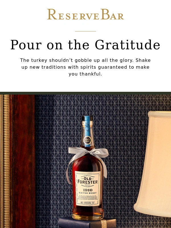 ReserveBar - Let’s Talk More Than Turkey ?