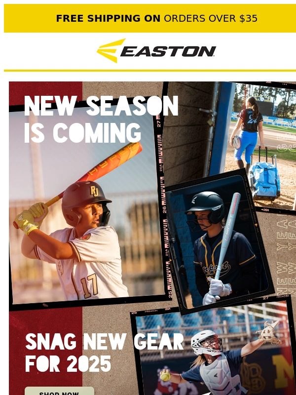 Easton Baseball & Softball - Grab Your Gear for 2025
