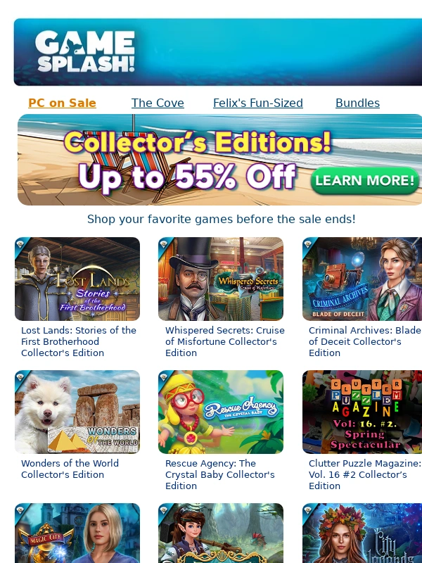 Big Fish - ? You can still save up to 55% ?