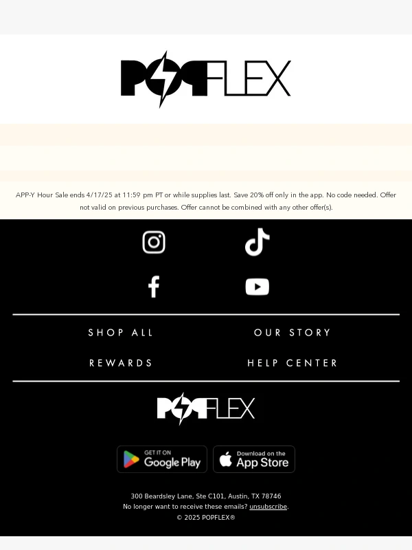 Popflex Active - 20% Off App-Exclusive | Tonight Only