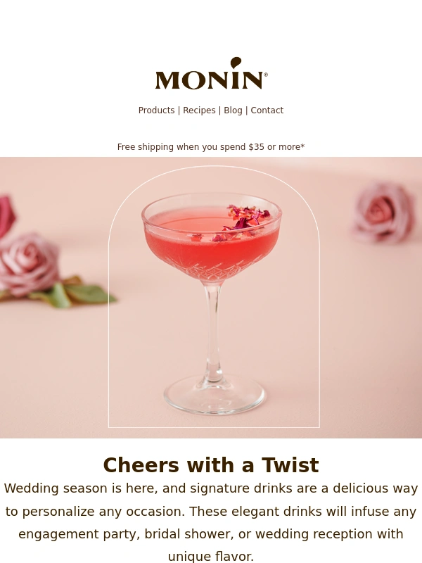 Monin - Cheers to the Big Day ?