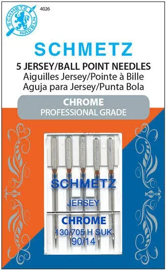 Schmetz Chrome Ball Point Jersey Machine Needles