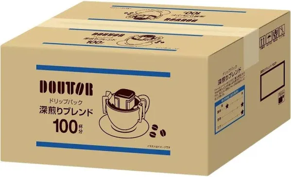 Doutor Drip Coffee Pack Dark Roast Blend 100 Bags
