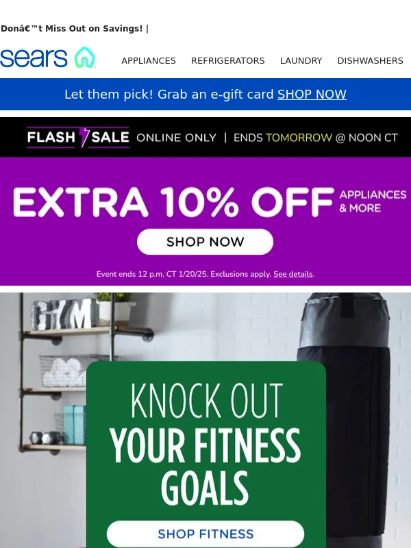 Sears - ?FLASH SALE?Ending Tomorrow!