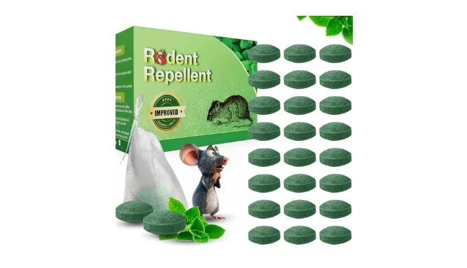 36PCS Rodent Mice Repellent, Peppermint Oil to Repel Mouse and Rats, Rodent Mice Repellent for Car Engines