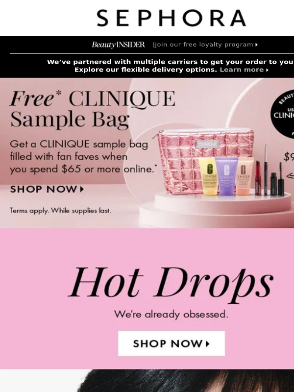 Sephora - Did we mention you can get this FREE trial-size set with min. spend? Make us your go-to for beauty